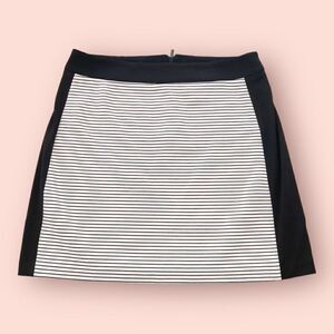 💝(3/$25) anne klein • striped mini skirt black